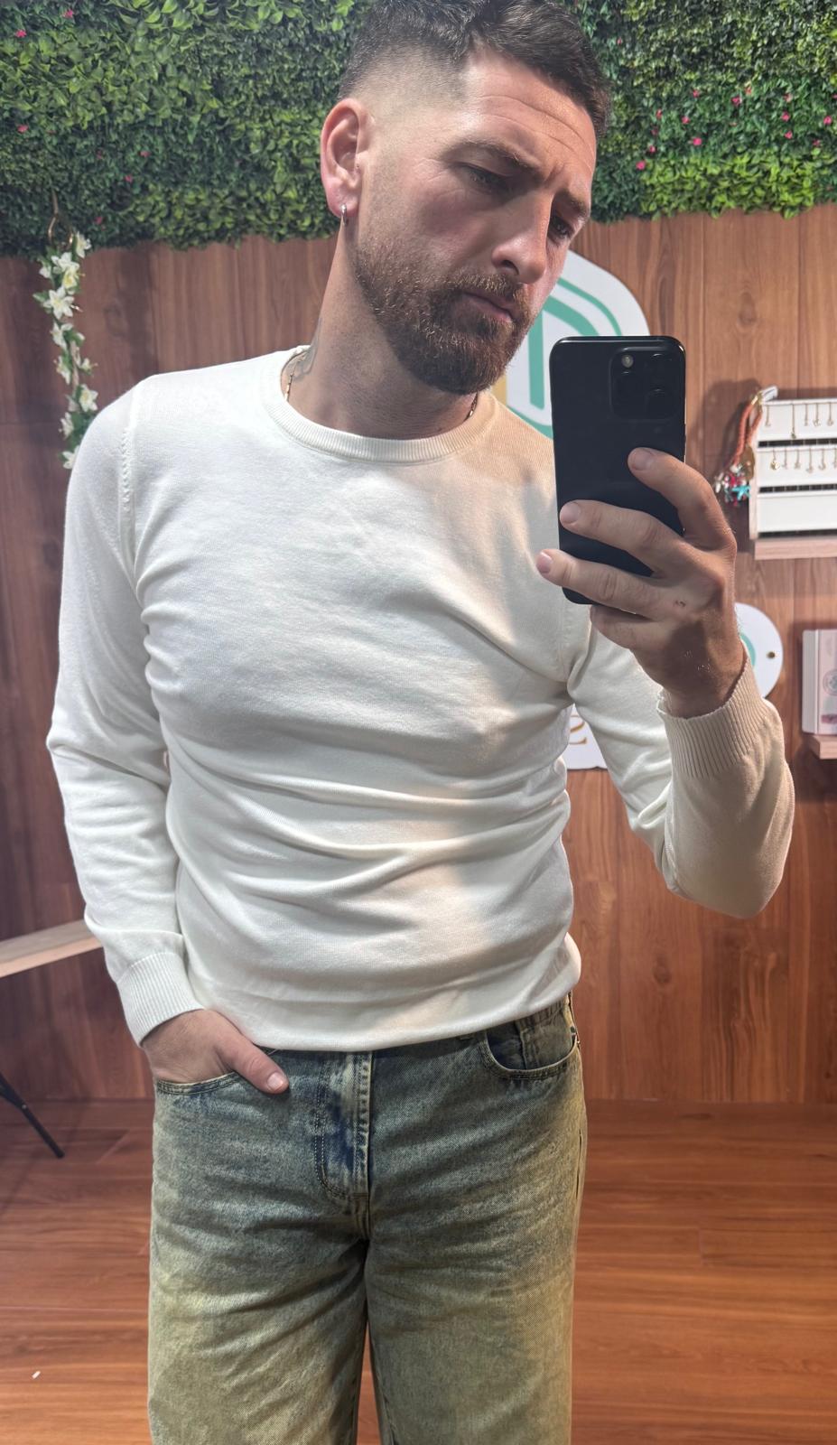 MAGLIONCINO IN  FILO MANICA LUNGA